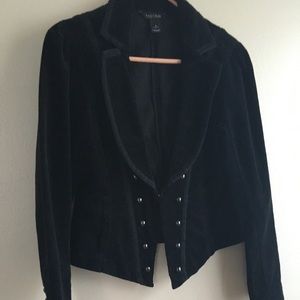 White House Black Market Velvet Blazer size 6